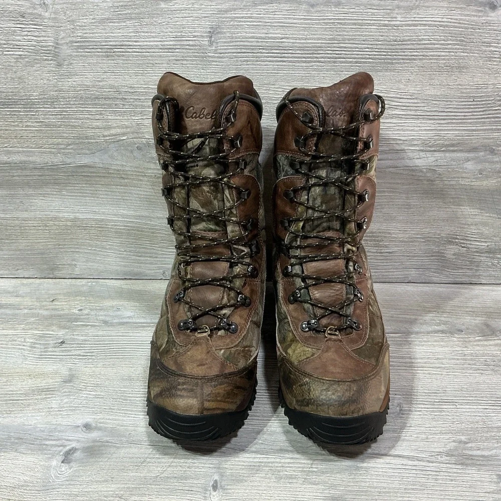 Cabela's Inferno Insulated Hunting Boots Men's 14D Brown TrueTimber Dry Plus